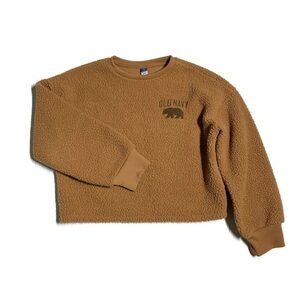 OLD Navy girls 14-16Y cropped teddy sweater